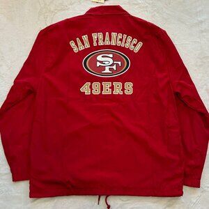 San Francisco 49ers Windbreaker Coaches Jacket by Ultra Game